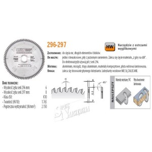 CMT TARCZA TNĄCA WIDIOWA HW DO ALUMINIUM 216X30 MM 64 Z