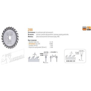 CMT TARCZA WIDIOWA PODCINAK DO PŁYTY LAMINOWANEJ HM 120X20 24Z 3,1/4