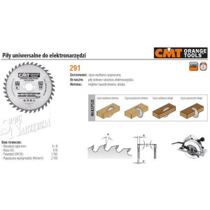 CMT TARCZA TNĄCA WIDIOWA DO DREWNA SKLEJKI HM 200X30 MM 36Z