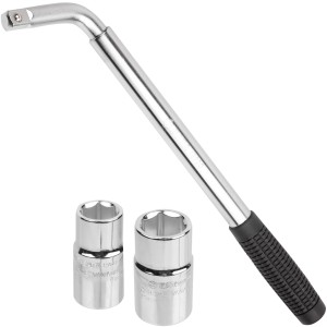 SATA POKRĘTŁO TELESKOPOWE TYPU L 1/2" + NASADKI DWUSTRONNE 3EL