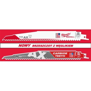 MILWAUKEE BRZESZCZOT UNIWERSALNY TCT AX Z WĘGLIKIEM 150MM