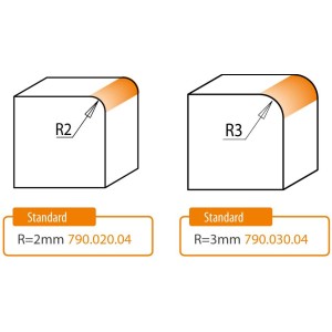 CMT FREZ ZAOKRĄGLAJĄCY Z WYMIENNYMI PŁYTKAMI I ŁOŻYSKIEM HM R2 D27 L57,5 S6,35 661.021.41