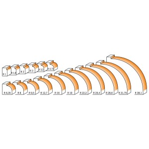 CMT FREZ ZAOKRĄGLAJĄCY Z ŁOŻYSKIEM HM R1,6 D15,9 I12,7 S6 738.160.11