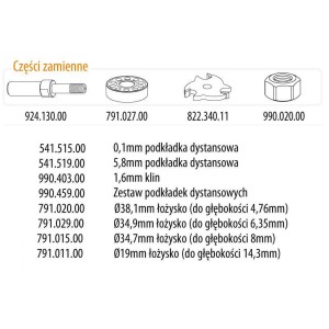 CMT FREZ DO ŁĄCZEŃ PALCOWYCH Z ŁOŻYSKIEM HM T12-40 D47,6 H9,5 L97 S12 900.616.11
