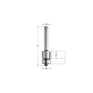 CMT FREZ PROSTY DIAMENTOWY Z DOLNYM ŁOŻYSKIEM DIA I11 D12,7 L58,1 S8 906.128.61