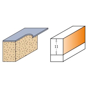 CMT FREZ PROSTY DIAMENTOWY Z DOLNYM ŁOŻYSKIEM DIA I11 D12,7 L58,1 S8 906.128.61