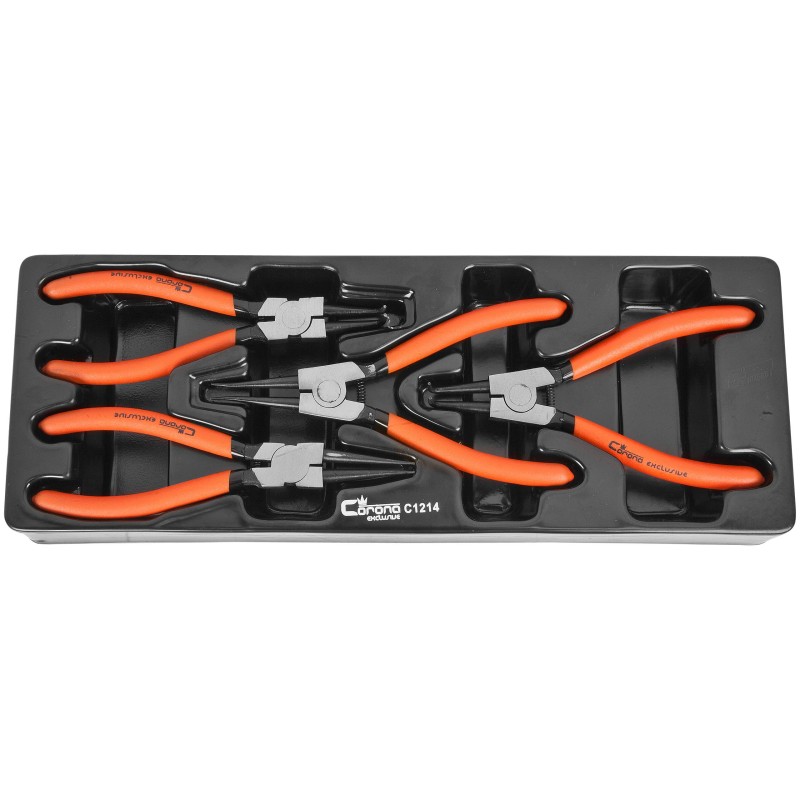 Richmann Zestaw szczypce seegera 180mm 4 elementy - wkład do wózka narzędziowego