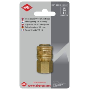 AIRPRESS SZYBKOZŁĄCZE GWINT WEWNĘTRZNY EURO 1/4"