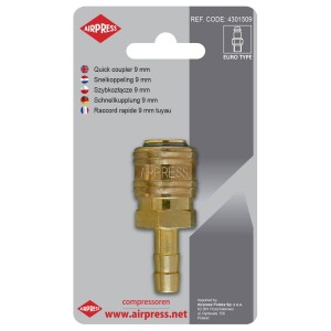 AIRPRESS SZYBKOZŁĄCZE WTYK 9MM EURO 1/2"