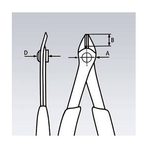 KNIPEX SZCZYPCE TNĄCE DLA ELEKTRYKA ELECTRONIC SUPER KNIPS ESD 125MM