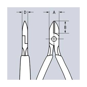 KNIPEX SZCZYPCE TNĄCE BOCZNE PRECYZYJNE 125MM