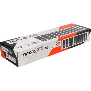 YATO ZESTAW NASADEK UDAROWYCH DŁUGICH 1/2" 10-24MM 11SZT.