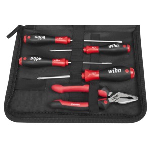 WIHA ZESTAW WKRĘTAKÓW SOFTFINISH SL/PH + SZCZYPCE UNIWERSALNE INDUSTRIAL 180MM 5EL.