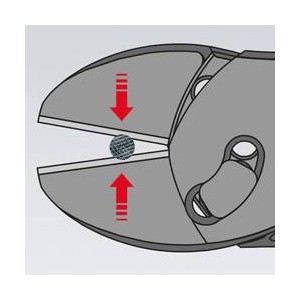 KNIPEX SZCZYPCE TNĄCE BOCZNE WZMOCNIONE 180MM