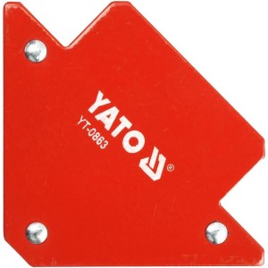 YATO KĄTOWNIK SPAWALNICZY MAGNETYCZNY 3 KĄTY: 45°, 90°, 135° 82X120X13MM