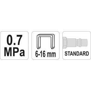 YATO ZSZYWACZ PNEUMATYCZNY DO SPRĘŻARKI KOMPRESORA 6-16X12,7MM
