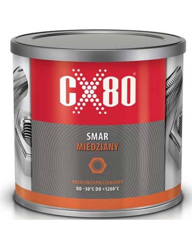 CX80 SMAR MIEDZIANY PRZECIWZAPIECZENIOWY WIELOZADANIOWY -30°C / +1200°C PUSZKA 500G