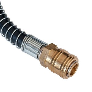 AIRPRESS WĄŻ PNEUMATYCZNY GUMOWY OKUTY 14X8MM 10 METRÓW PROFESJONALNY