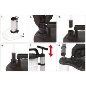 YATO ODSYSARKA WYSYSARKA RĘCZNA OLEJU 3 SONDY 9L