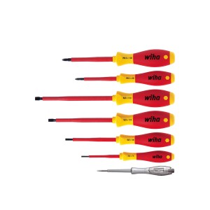 WIHA ZESTAW WKRĘTAKÓW IZOLOWANYCH SOFTFINISH VDE ELECTRIC + PRÓBNIK 7EL.