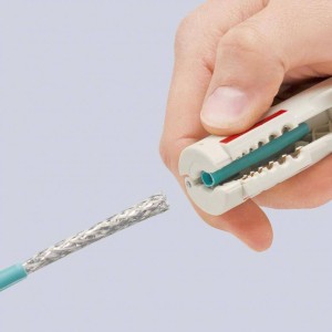 KNIPEX  NARZĘDZIE DO ŚCIĄGANIA IZOLACJI Z KABLI TELEINFORMATYCZNYCH