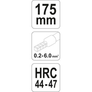 YATO  SZCZYPCE DO ZACISKANIA KONEKTORÓW 0,2-6MM2