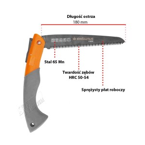 CORONA PIŁA DO GAŁĘZI DREWNA TEFLONOWA SKŁADANA PROSTA 180MM
