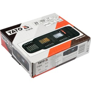 YATO ZESTAW SZCZOTEK DO GNIAZD ŚWIEC YT-08195 20 ELEMENTÓW 1/4 ETUI