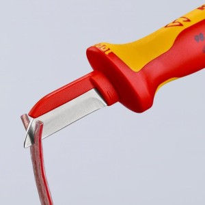 Knipex Nóż Do Ściągania Izolacji Monterski Izolowany VDE 98 54