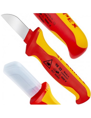 Knipex Nóż Do Ściągania Izolacji Monterski Izolowany VDE