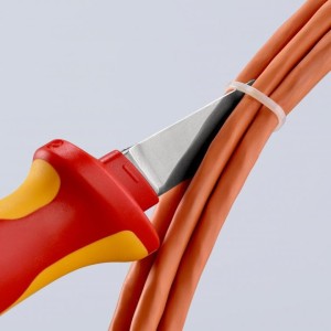 Knipex Nóż Do Ściągania Izolacji Monterski Izolowany VDE 98 52