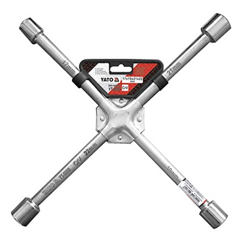 Yato Klucz krzyżakowy do kół samochodowych 17 19 21 22 mm YT-0800