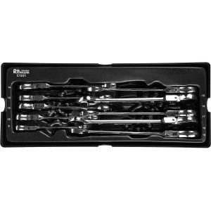 Corona Klucze Płasko Oczkowe Z Grzechotką 8-19mm Łamane Wkład