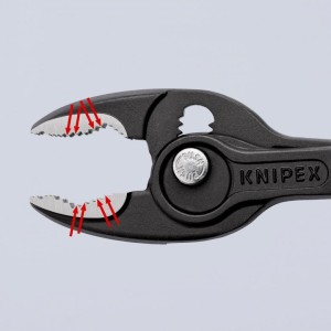 Knipex Szczypce Czołowe TwinGrip Nastawne Komp. Rączka 200mm 82 02 200