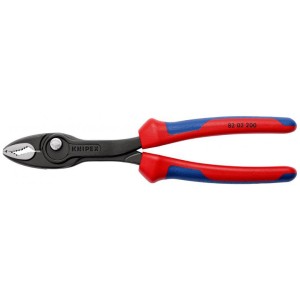 Knipex Szczypce Czołowe TwinGrip Nastawne Komp. Rączka 200mm 82 02 200
