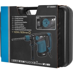 XTlineMłot Udarowo Obrotowy SDS-Max 7J 1100W Walizka XT106061
