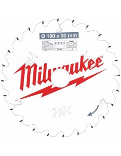 Milwaukee Tarcza Tnąca Do Drewna Pilarki 190x30x1,6 mm 24Z