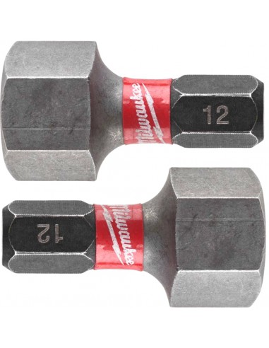 Milwaukee Bit Udarowy HEX12 Shockwave Impact Duty II 1/4" 25 mm 2 szt.