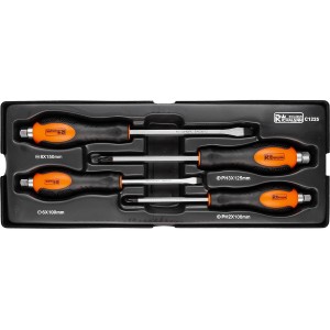 Richmann zestaw wkrętaków do pobijania ślusarskich 4 sztuki - wkład do wózka narzędziowego C1225