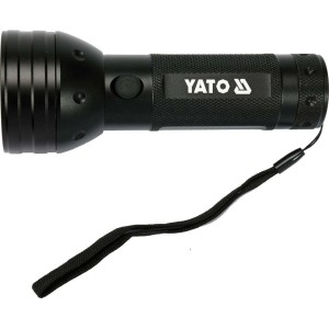 Yato Latarka UV 51 LED 395 nm Zestaw z Okularami Ochronnymi do Wykrywania Bursztynu Pieniądze Świecące YT-08581