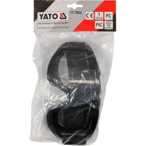 Yato Gogle Ochronne z Wywietrznikami Bezbarwne z Czarną Ramą YT-73832