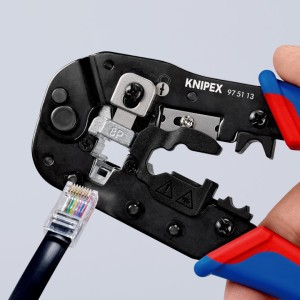 Knipex Szczypce Do Zagniatania Złączy RJ45 Western (8P8C) 97 51 13