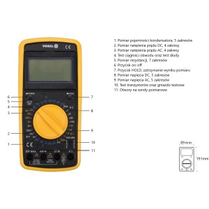 Yato Wielofunkcyjny Miernik Cyfrowy