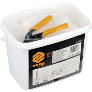 Vorel Zestaw Startowy Do Poziomowania Płytek 100 Klin 100 Klips + Szczypce