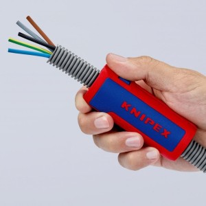 KNIPEX TwistCut® Obcinak Ściągacz Do Rur Karbowanych 90 22 02 SB