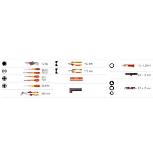 Wiha Zestaw Nazrzędzi Ręcznych Dla Elektryka w Plecaku Set L Electric 26 El