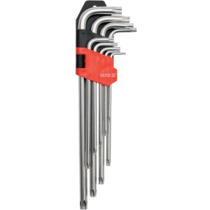 Yato Klucze TORX Security Długie T10-50 Zestaw 9 szt. YT-0512