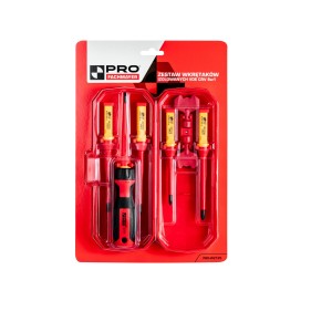 PRO Zestaw Wkrętaków Izolowanych VDE CrV 8 W 1 WZ125