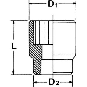 Sata Nasadka Calowa 3/4 12-kątna 3/4 GL16501