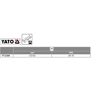 Yato Szczypce Do Zaciskania Konektorów 0,5 - 6 mm YT-2300